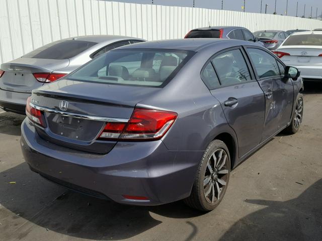 2HGFB2F92FH542275 - 2015 HONDA CIVIC EXL 灰色 照片 4