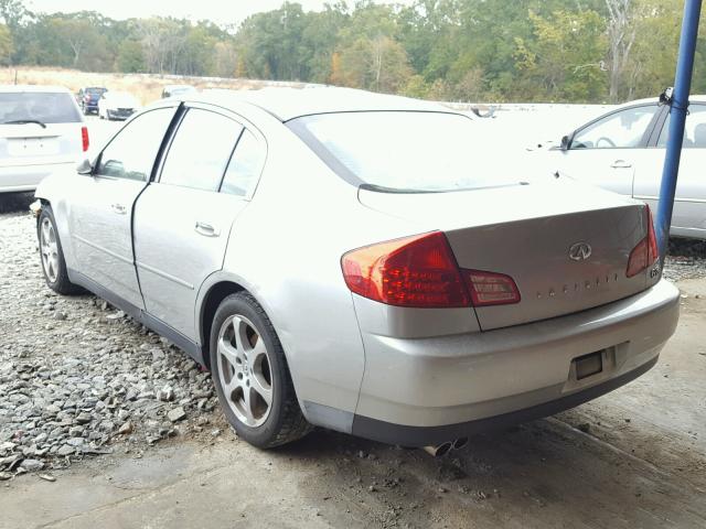 JNKCV51E03M301840 - 2003 INFINITI G35 SILVER photo 3