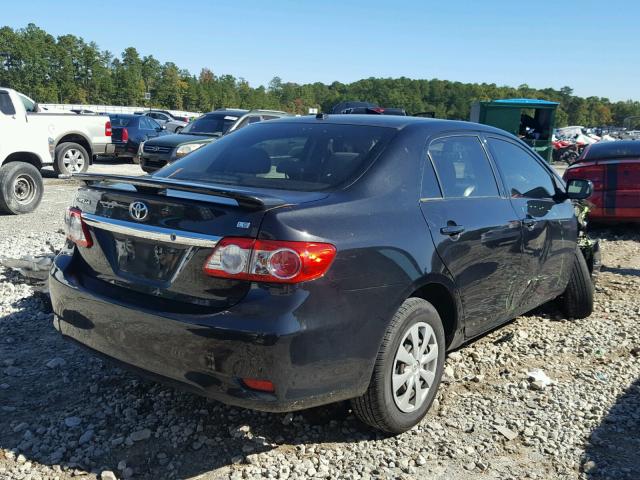 JTDBU4EE8B9160814 - 2011 TOYOTA COROLLA BLACK photo 4