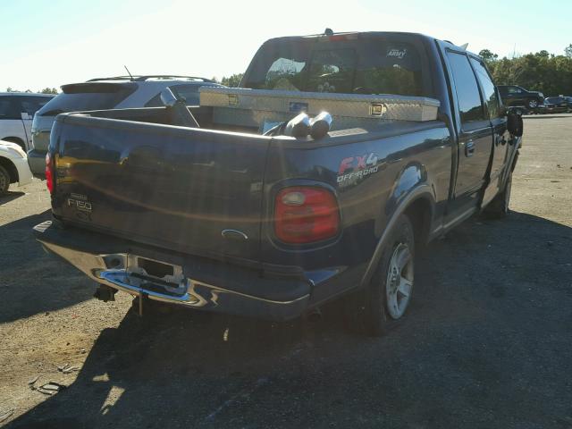 1FTRW08L42KD77393 - 2002 FORD F150 SUPER BLUE photo 4