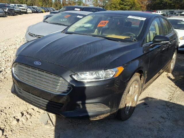 3FA6P0HD5FR177302 - 2015 FORD FUSION SE BLACK photo 2