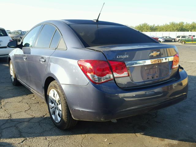 1G1PA5SH9E7323482 - 2014 CHEVROLET CRUZE LS BLUE photo 3