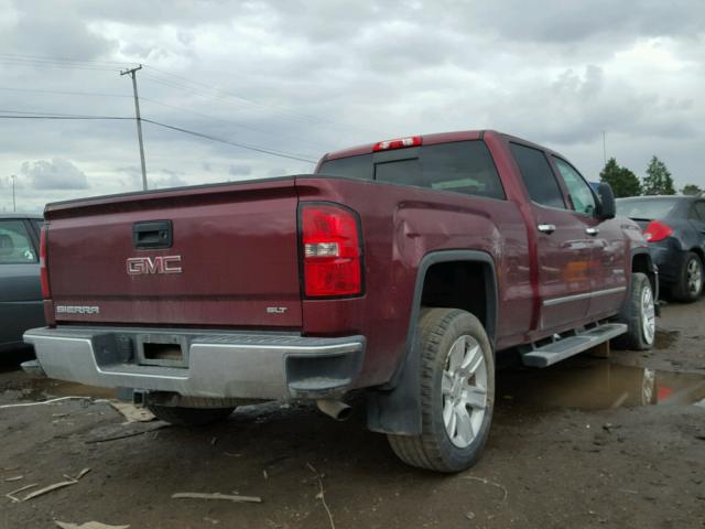 3GTU2VEC4EG471292 - 2014 GMC SIERRA K15 BURGUNDY photo 4