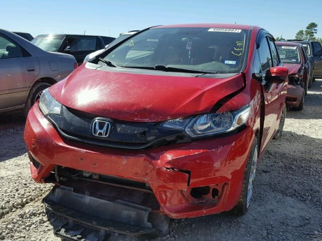 3HGGK5H58FM739758 - 2015 HONDA FIT LX RED photo 2