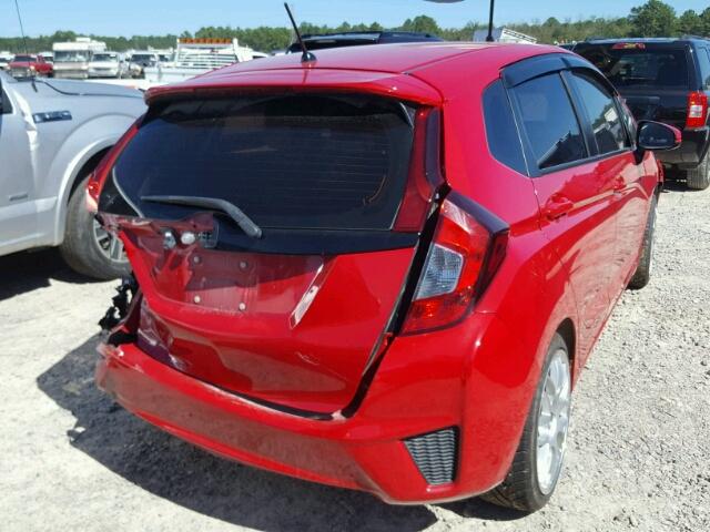 3HGGK5H58FM739758 - 2015 HONDA FIT LX RED photo 4