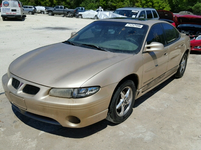 1G2WP52K2YF254839 - 2000 PONTIAC GRAND PRIX GOLD photo 2