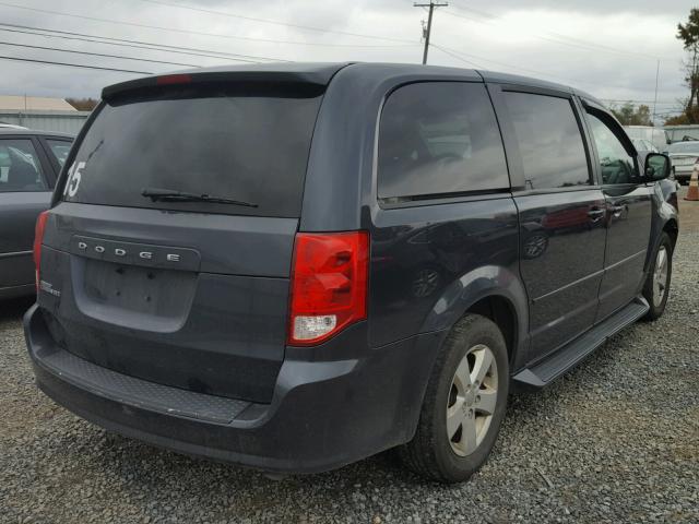 2C4RDGBG3DR659426 - 2013 DODGE GRAND CARA BLUE photo 4