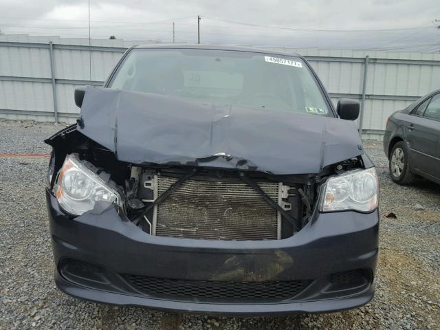 2C4RDGBG3DR659426 - 2013 DODGE GRAND CARA BLUE photo 9