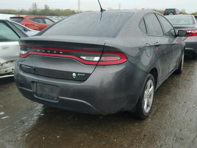 1C3CDFBB3FD281574 - 2015 DODGE DART SXT GRAY photo 4