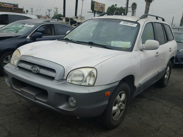 KM8SC73D36U044207 - 2006 HYUNDAI SANTA FE WHITE photo 2