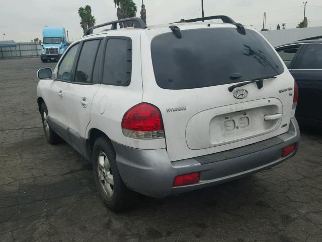 KM8SC73D36U044207 - 2006 HYUNDAI SANTA FE WHITE photo 3