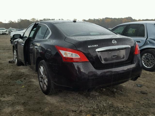 1N4AA5AP6AC846617 - 2010 NISSAN MAXIMA S BLACK photo 3