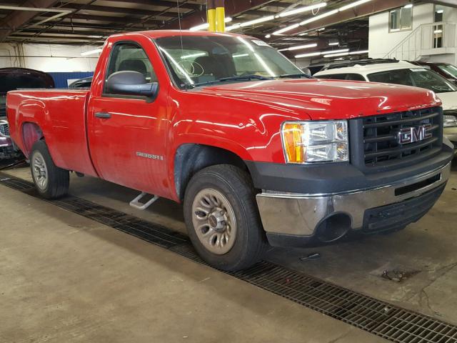 1GTEC14X59Z191823 - 2009 GMC SIERRA C15 RED photo 1