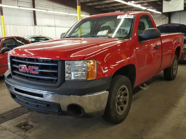 1GTEC14X59Z191823 - 2009 GMC SIERRA C15 RED photo 2