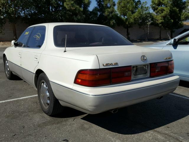 JT8UF11E4P0149603 - 1993 LEXUS LS WHITE photo 3