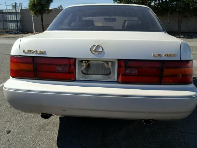 JT8UF11E4P0149603 - 1993 LEXUS LS WHITE photo 9