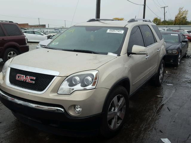 1GKKVSED1CJ114903 - 2012 GMC ACADIA SLT ოქროსფერი ფოტო 2