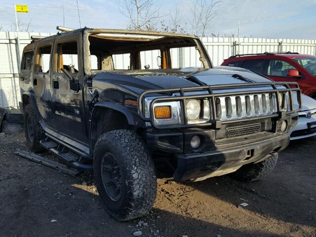 5GRGN23U24H100455 - 2004 HUMMER H2 BLACK photo 1