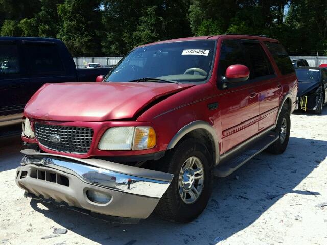 1FMRU17W22LA48401 - 2002 FORD EXPEDITION RED photo 2