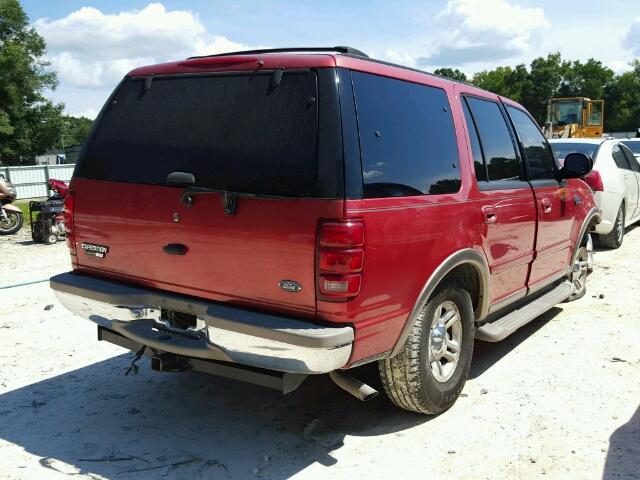 1FMRU17W22LA48401 - 2002 FORD EXPEDITION RED photo 4