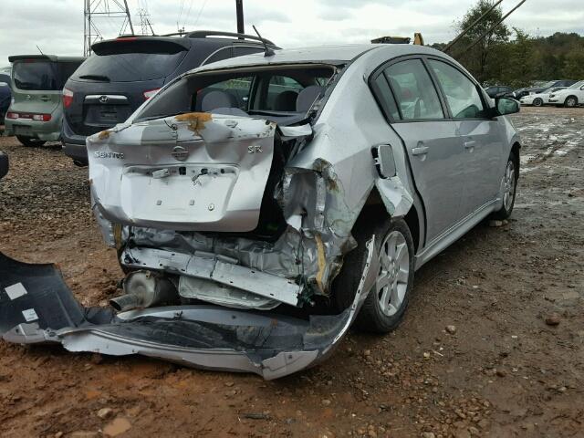 3N1AB6AP2CL682967 - 2012 NISSAN SENTRA 2.0 SILVER photo 4