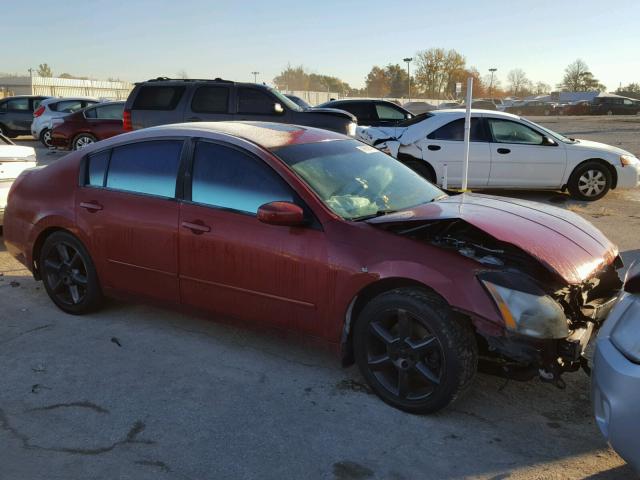 1N4BA41E74C918569 - 2004 NISSAN MAXIMA SE MAROON photo 1