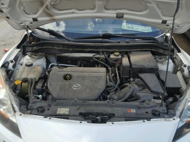 JM1BL1SF2A1120725 - 2010 MAZDA 3 I WHITE photo 7