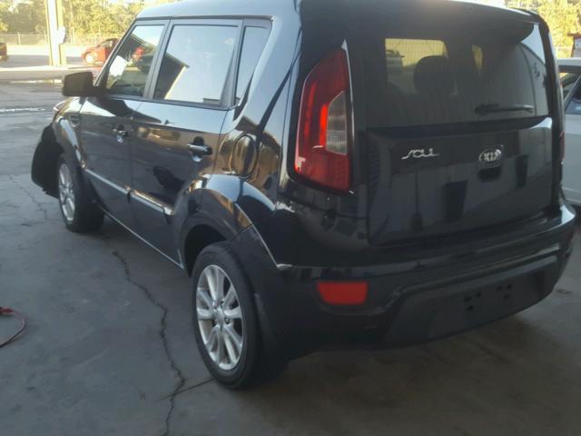 KNDJT2A63D7625208 - 2013 KIA SOUL BLACK photo 3