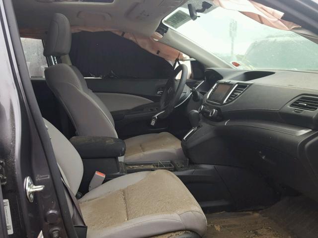 5J6RM4H56FL007586 - 2015 HONDA CR-V EX ნაცრისფერი ფოტო 5