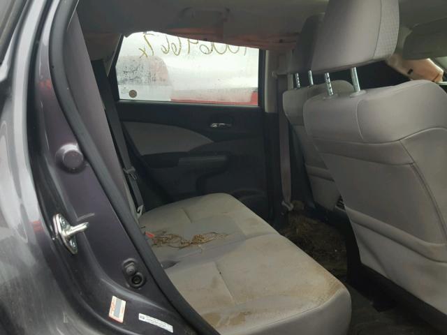 5J6RM4H56FL007586 - 2015 HONDA CR-V EX ნაცრისფერი ფოტო 6