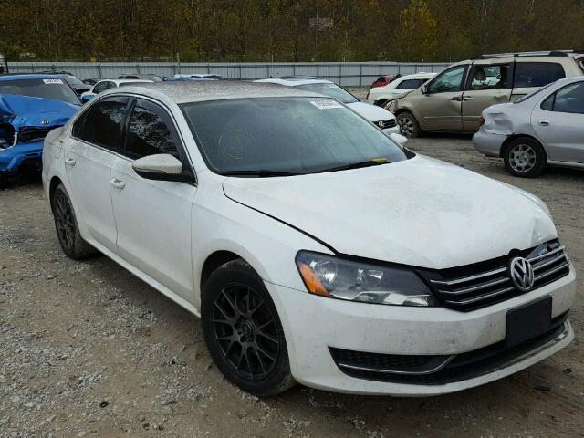 1VWBH7A33CC050748 - 2012 VOLKSWAGEN PASSAT SE WHITE photo 1