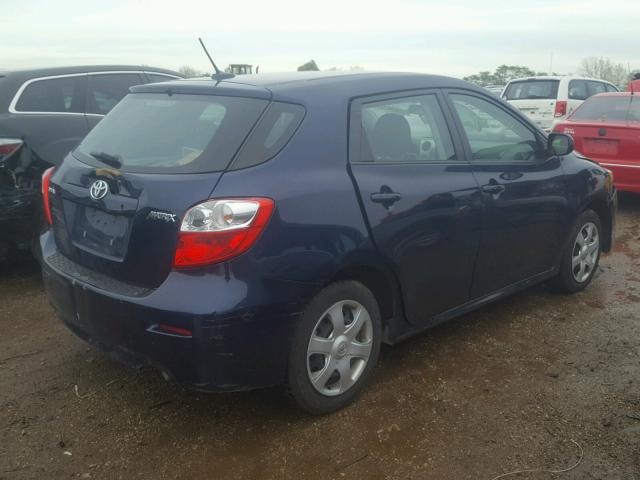 2T1KU40E49C129152 - 2009 TOYOTA COROLLA MA BLUE photo 4