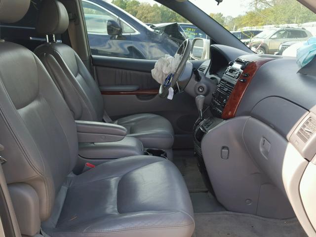 5TDZA22C04S129513 - 2004 TOYOTA SIENNA XLE SILVER photo 5