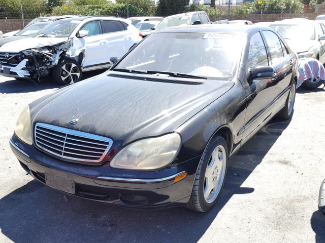 WDBNG70J81A166571 - 2001 MERCEDES-BENZ S 430 BLACK photo 2