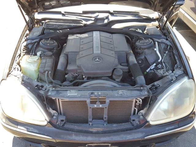 WDBNG70J81A166571 - 2001 MERCEDES-BENZ S 430 BLACK photo 7