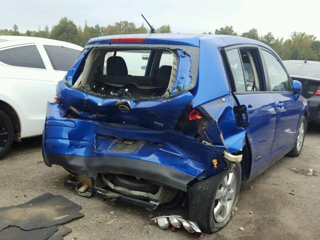 3N1BC1CP4CK811458 - 2012 NISSAN VERSA BLUE photo 4