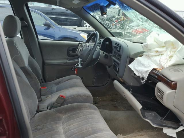 2G1WL52M3X9233846 - 1999 CHEVROLET LUMINA BAS მუქწითელი ფოტო 5