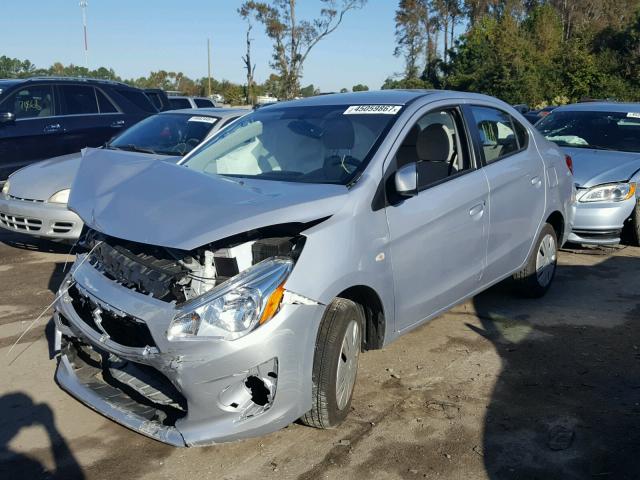 ML32F3FJ8HH004578 - 2017 MITSUBISHI MIRAGE G4 SILVER photo 2