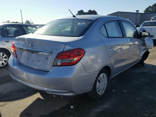 ML32F3FJ8HH004578 - 2017 MITSUBISHI MIRAGE G4 SILVER photo 4