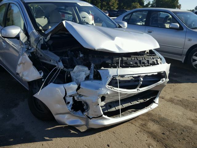 ML32F3FJ8HH004578 - 2017 MITSUBISHI MIRAGE G4 SILVER photo 9