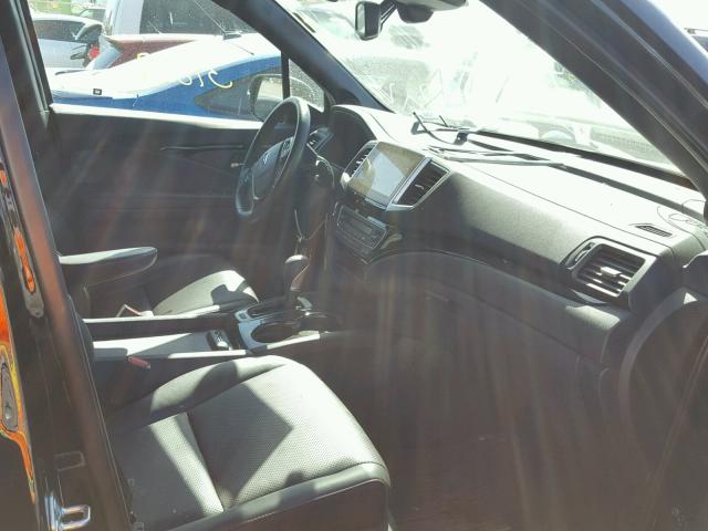 5FPYK3F8XHB013581 - 2017 HONDA RIDGELINE BLACK photo 5