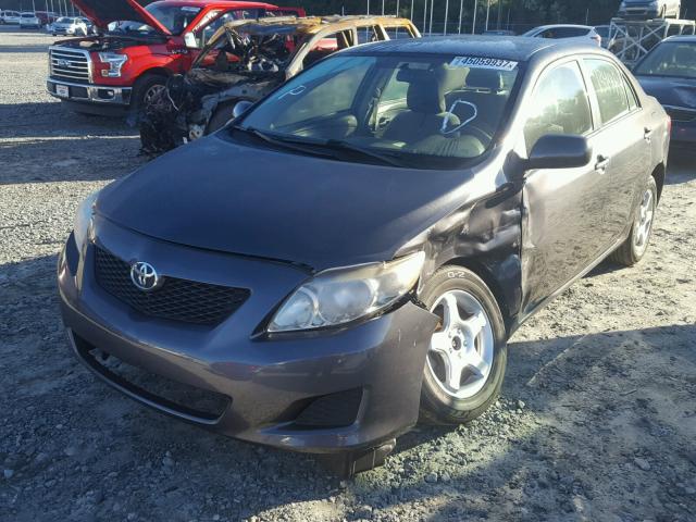 1NXBU4EE7AZ225370 - 2010 TOYOTA COROLLA GRAY photo 2