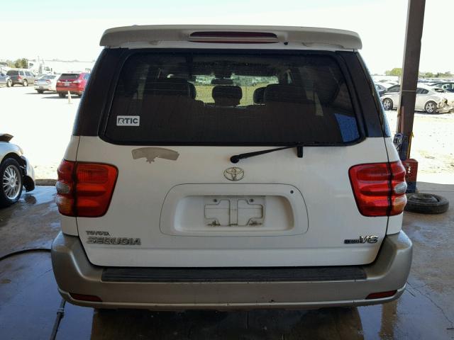 5TDZT34A03S203930 - 2003 TOYOTA SEQUOIA SR WHITE photo 10