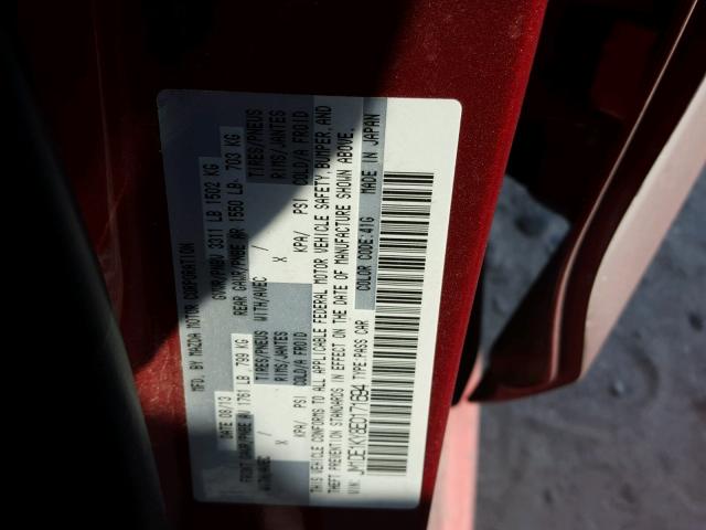 JM1DE1KY8E0171694 - 2014 MAZDA MAZDA2 SPO 红色 照片 10