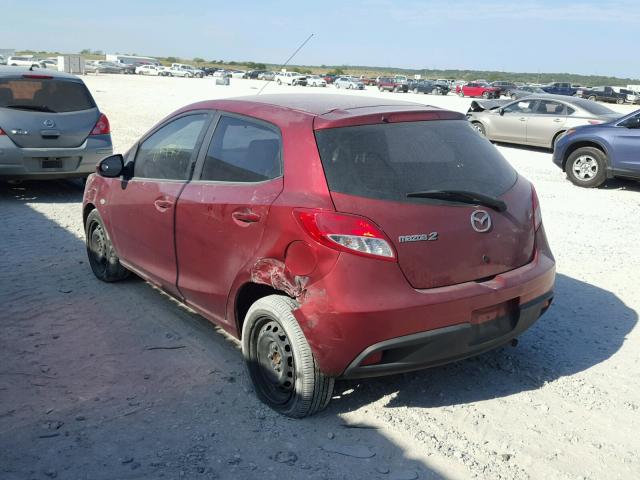 JM1DE1KY8E0171694 - 2014 MAZDA MAZDA2 SPO RED photo 3