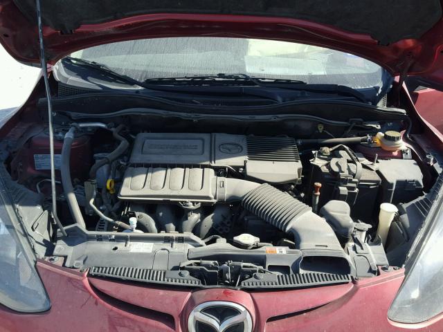 JM1DE1KY8E0171694 - 2014 MAZDA MAZDA2 SPO RED photo 7