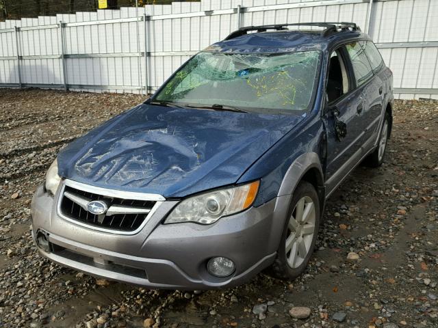 4S4BP61CX87361458 - 2008 SUBARU OUTBACK 2. BLUE photo 2