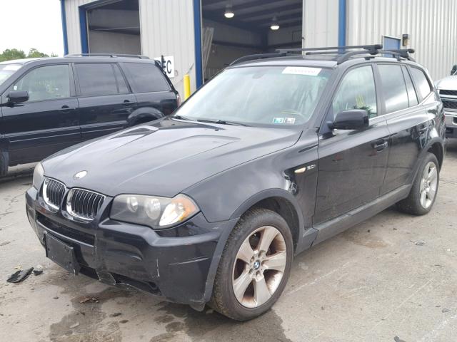 WBXPA93486WG87237 - 2006 BMW X3 3.0I BLACK photo 2