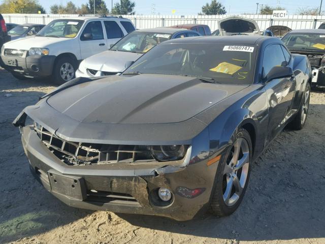 2G1FB1E3XD9242845 - 2013 CHEVROLET CAMARO LT CHARCOAL photo 2