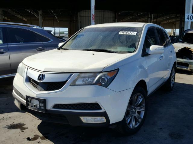 2HNYD2H72BH534176 - 2011 ACURA MDX ADVANC WHITE photo 2